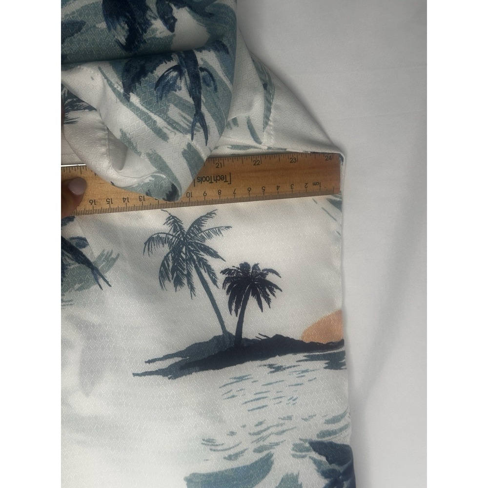 Croft and Barrow mens XL easy care polyester Hawaiian shirt  Stingrays - Picture 9 of 12